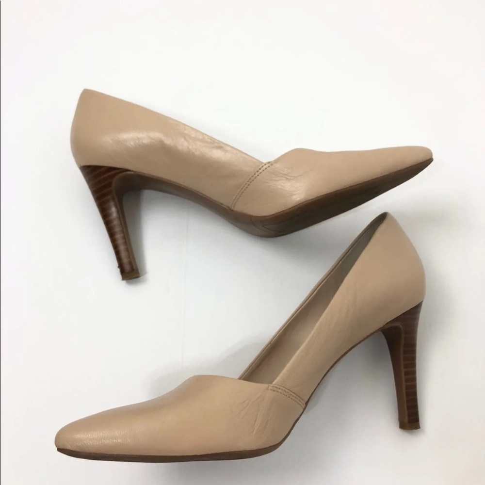 Franco Sarto Pointed Toe Tan Pumps Size 8
